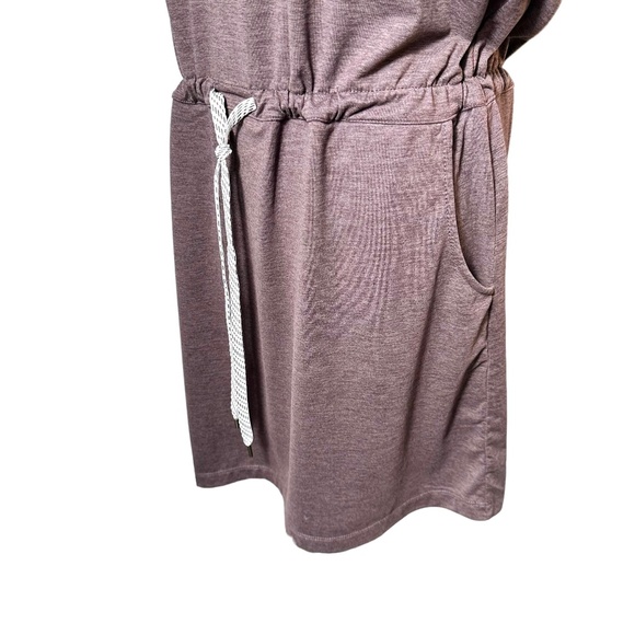 Women's | Members Mark | Plum Heather Soft Stretch Pullover Drawstring Dress - L - Picture 4 of 7